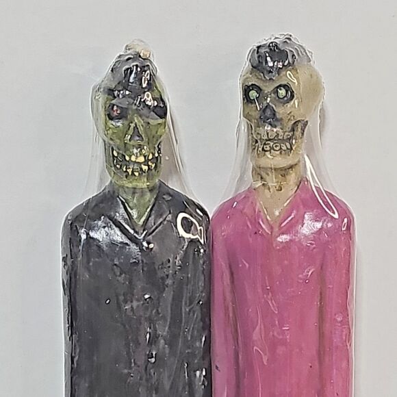 World Market Zombie Taper Candles NEW NOS Creepy Halloween Dinner Party Table - Picture 3 of 11